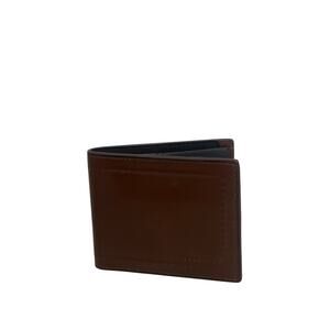 NWOT Cole Haan Brown Claudio Leather Passcase Men’s Wallet Minimalist Classic